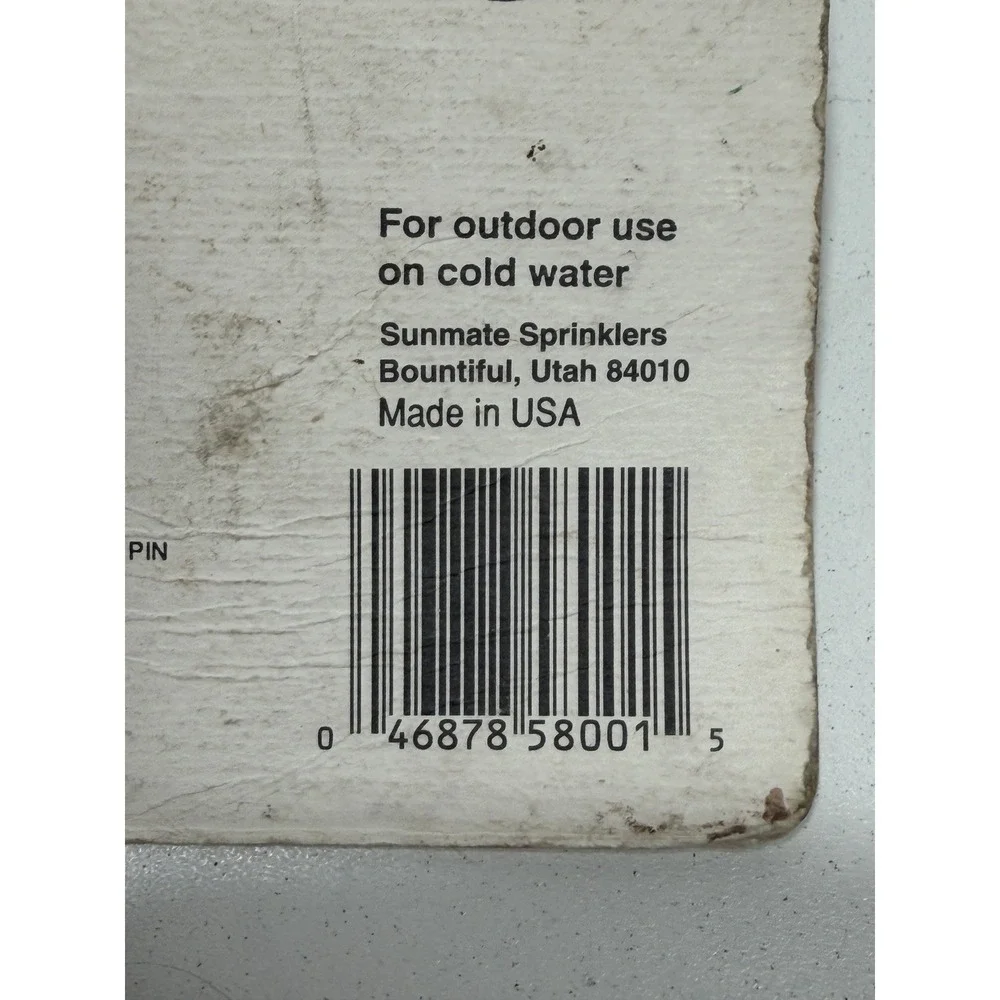 SunMate Zinc Impact Sprinkler - New Old Stock - Made in USA - 85' Diameter 58001